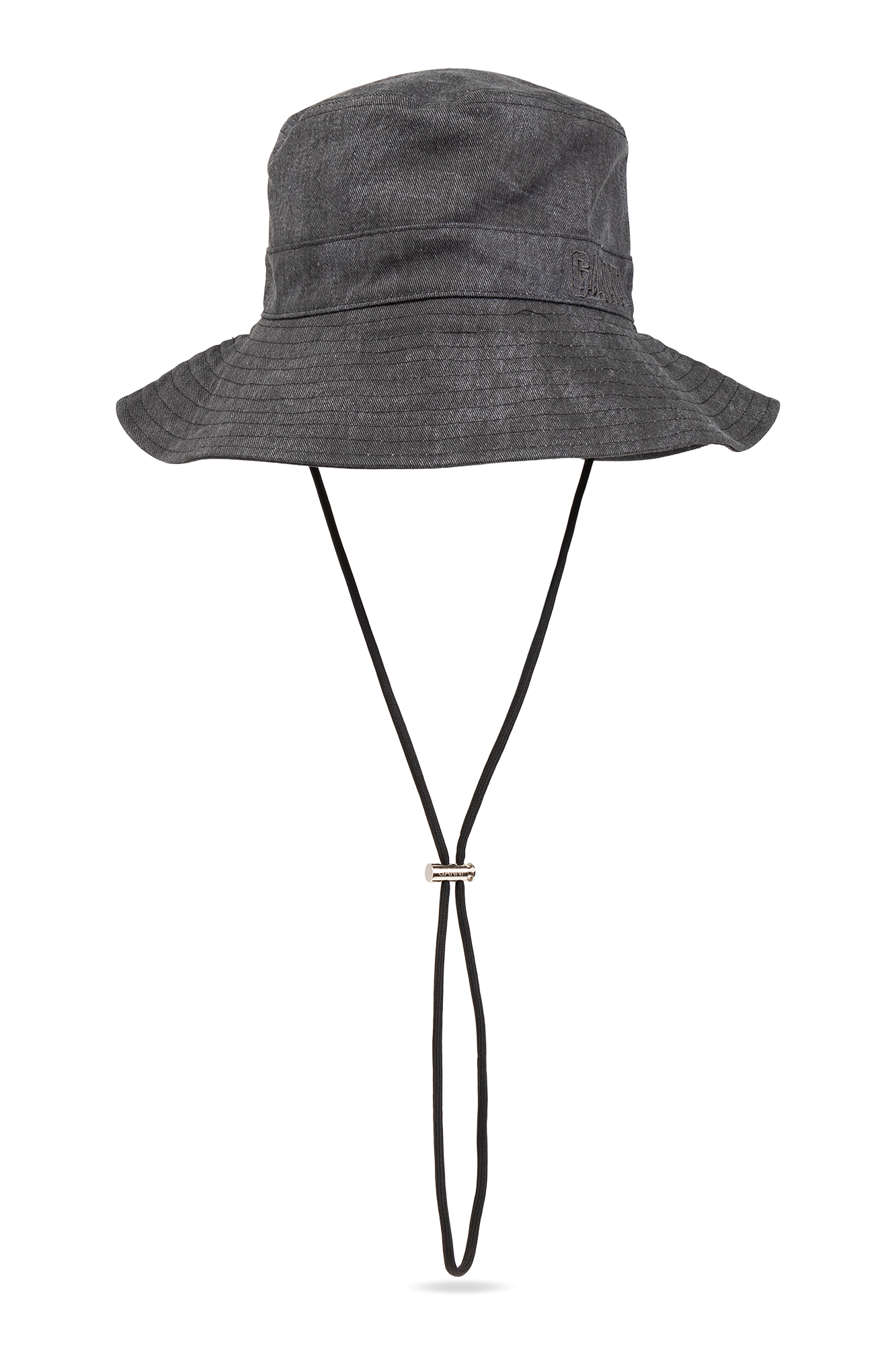 【送料&関税込】Ganni Bucket Hat With Logo Women's Accessories | Austin woven panama hat
